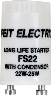 Feit Electric FS22/10 Fluorescent Starter with Condenser, 22 to 25 W